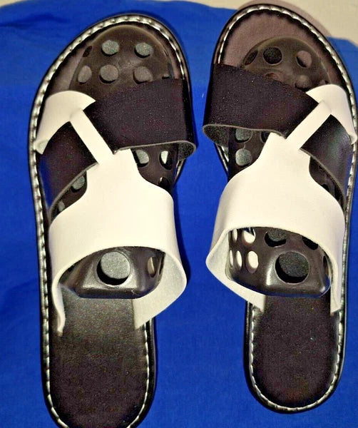 2 New Pairs Women Size * Slides Shoes Sandal White Footwear Fashion