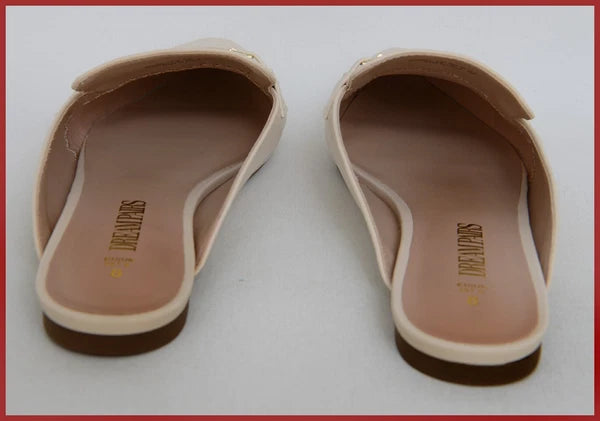 DREAM PAIRS Women's Fashion CLASSY CREAM COLORED BUCKLE Design Slides Sandals S8