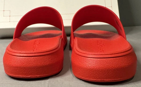 Alexander McQueen Logo Pool Slides Sandals Red Women’s Size 41 (US 11) Authentic
