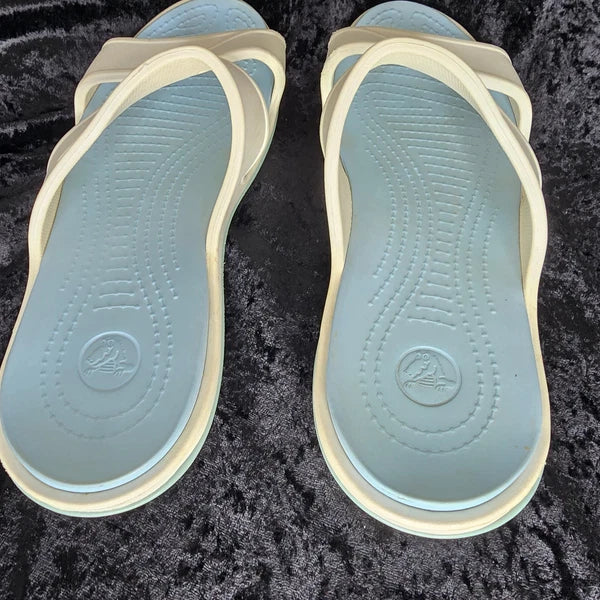 Crocs 10 Can't Find Exact Style -Wider Strap -Slip On Sandal Beach Ocean Coastal