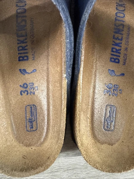 Birkenstock Arizona Soft Footbed Sandals Women’s EU 36 US 5 5.5 Blue