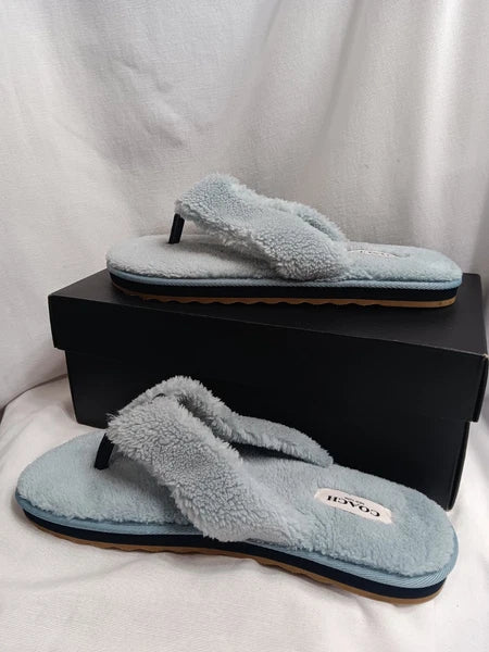 Coach Hampton Flip Flops Sandals 10 B Lt. Blue