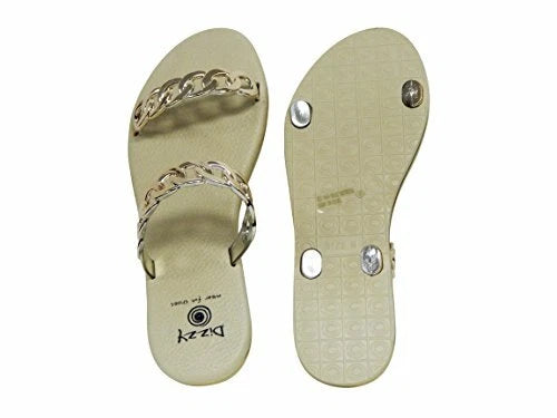 Beaute Fashion Dizzy Chain Women's Comfort Flip Flop Slide Sandals