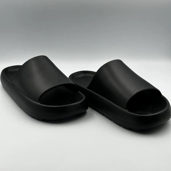 Decibel Mens Black DB Slide Sandals Foam Cushioned Slip On Yeezy Style Size 8–11