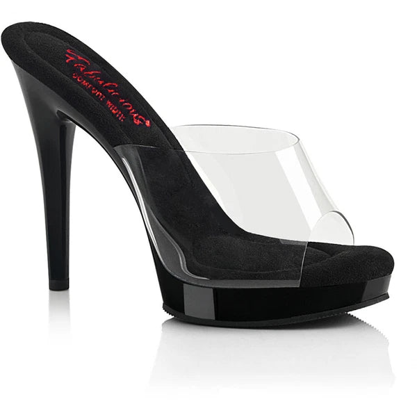 Pleaser Fabulicious 5" Heel W/ Pf Slide Sandals Adult Women Shoes Glory/501