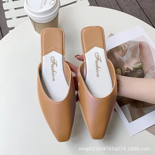 Women's Slide Mules Sandals Shoes Flats 1" Heel Sizes 36-40 New