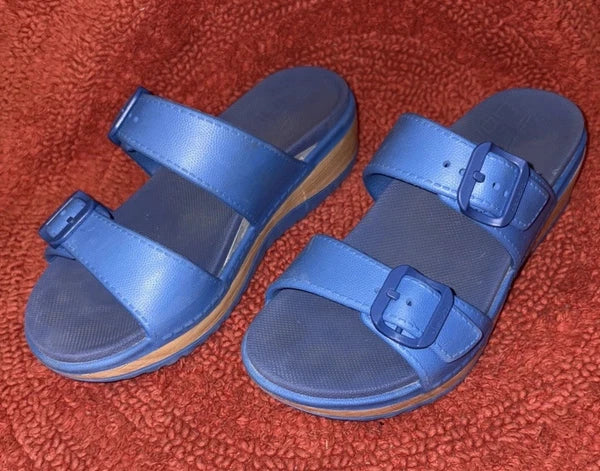 Dansko Women's Kandi Blue Sandal Slide Mule Size 7.5 - 8 M, Comfort & Style