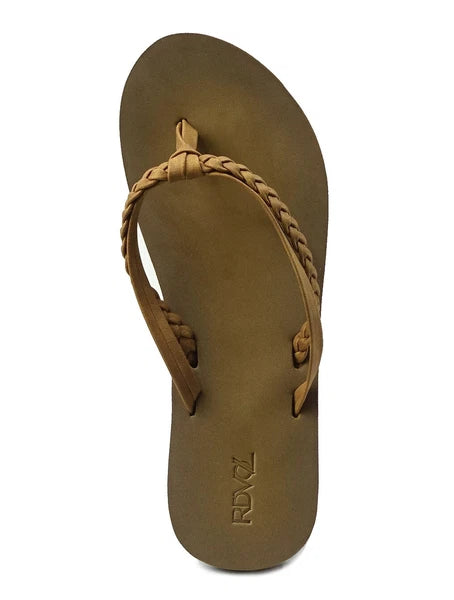 New Womens Double-Strap Braided Beach Sandal UltraSoft Glitter Fashion Flip Flop