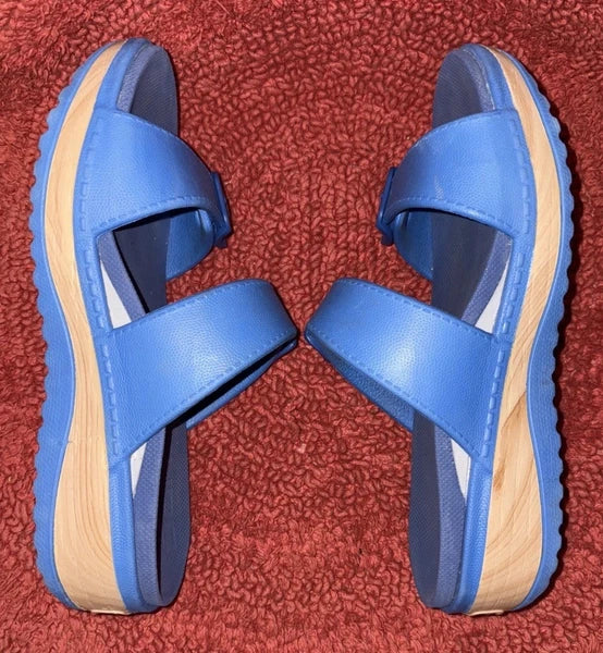 Dansko Women's Kandi Blue Sandal Slide Mule Size 7.5 - 8 M, Comfort & Style