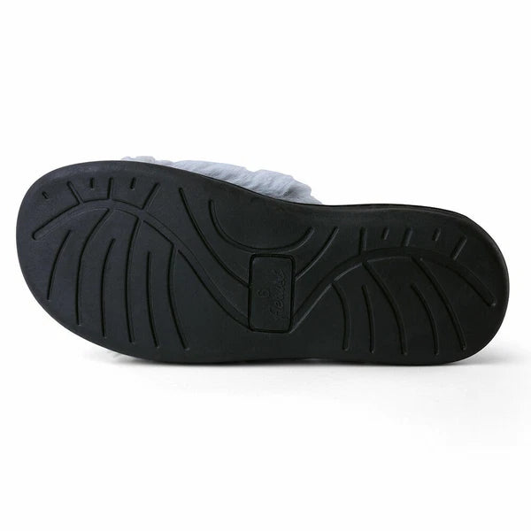 Women Fashion Warm Cozy Plush Indoor Anti Slip Slippers Open Toe Flat Sandals