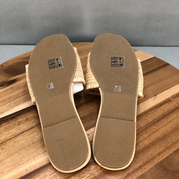 Wonder Natural Slides Womens 7 Sandals Catcher Style Slip On