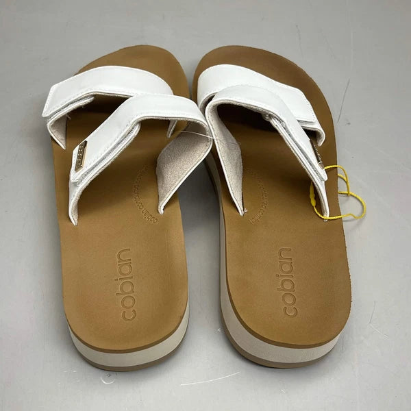 COBIAN Dana Rise Elevated Flatform Style Slide Women's Sz 8 White DNA24-100-08