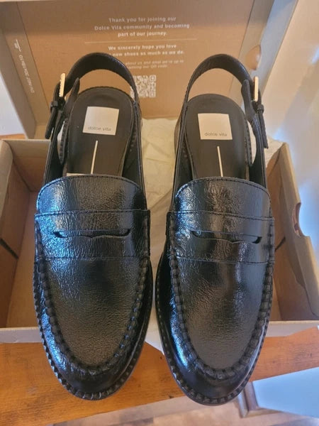 Dolce Vita Women's Size 9.5 Style: Hardi - Midnight Crinkle Patent - New in Box