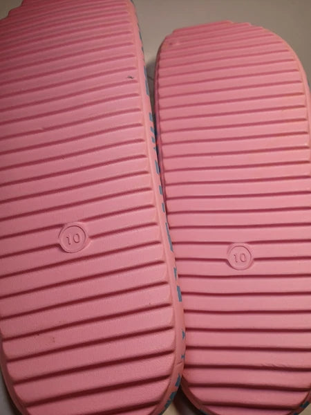 EVA Style Sandals Size 10 Pink/blue Wild Fable NWT Slip-on Open Toe Confortable